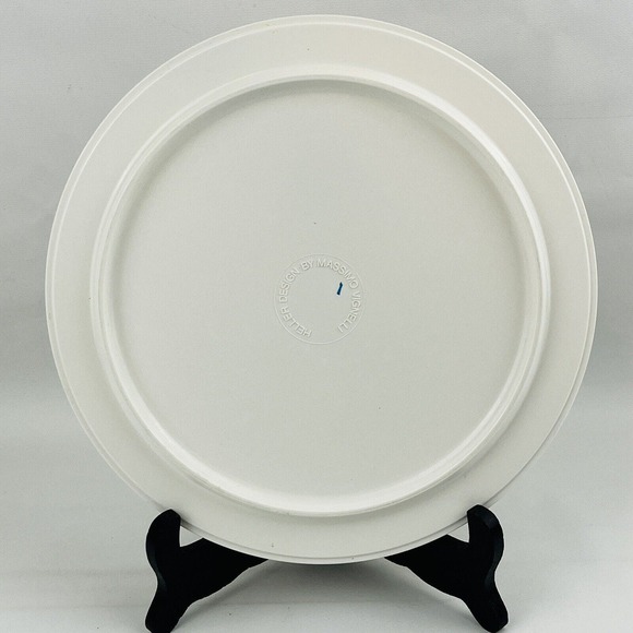 Heller Massimo Vignelli White‎ Dinner Plate Melamine 9.75" MCM Stackable - Picture 2 of 4